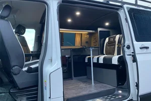 Red and Black Rear seats