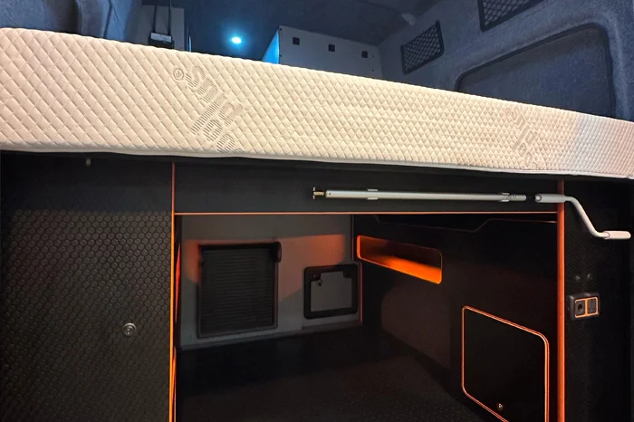 Bed and storage